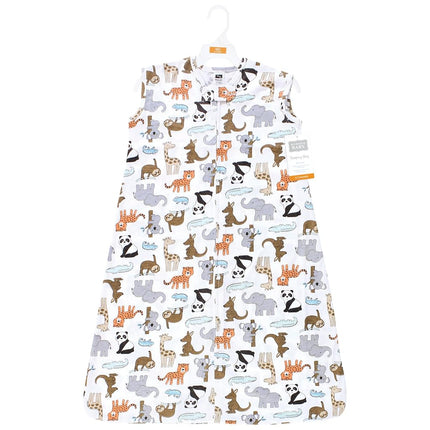 Gigoteuse sans manches en coton pour bébés Hudson Baby, motif Animaux du zoo, 0-6 mois