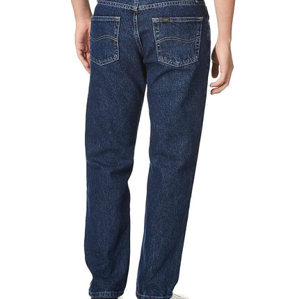 Lee Men's Regular Fit Straight Leg Jean, Dark Stone, 34W x 28L