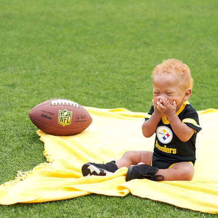 Gerber NFL Pittsburgh Steelers Team Jersey Bodysuit, black/gold/white Pittsburgh Steelers, 0-3 Months (138781160STE03M-001)