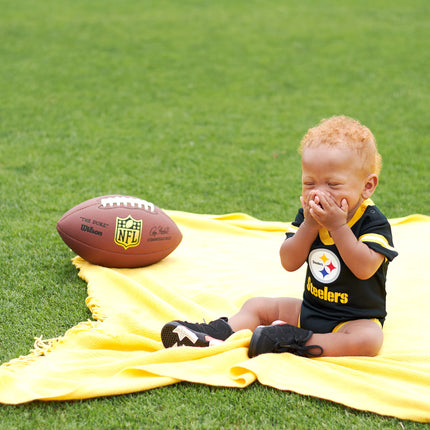 Body de uniforme NFL Pittsburgh Steelers, negro/oro/blanco Pittsburgh Steelers, 6-12 meses (138781160STE612-001)