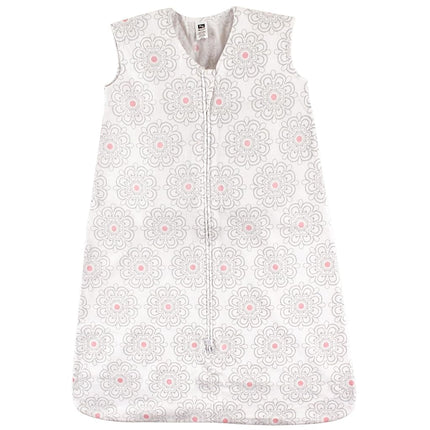 Hudson Baby Unisex Baby Cotton Sleeveless Wearable Sleeping Bag, Sack, Blanket, Floral, 12-18 Months