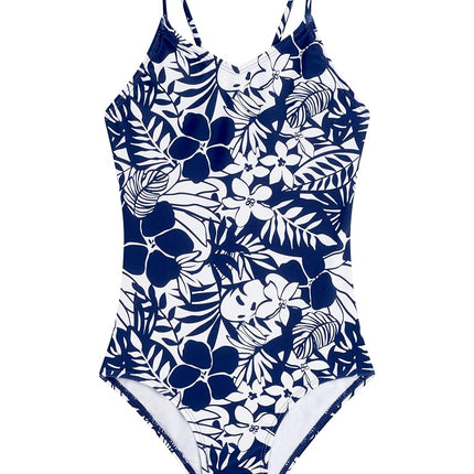 Kanu Surf Maillot de Bain Une Pièce Anti-UV UPF 50 pour Fille Hurricane Beach Sport, Fiona Navy, 12