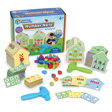Learning Resources Number Nails Activity Set, Ages
