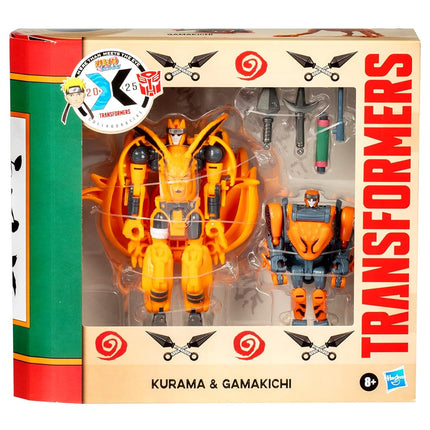 Transformers Collaborative Naruto Shippuden, Kurama & Gamakichi, Anime Toys, Action Figures, 8+