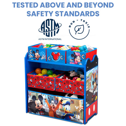 Organizador de Juguetes Delta Children Disney Mickey Mouse con 6 Cestas