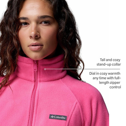 Columbia Women's Plus Benton Springs Full Zip Fleece Jacket, Nico, 3X