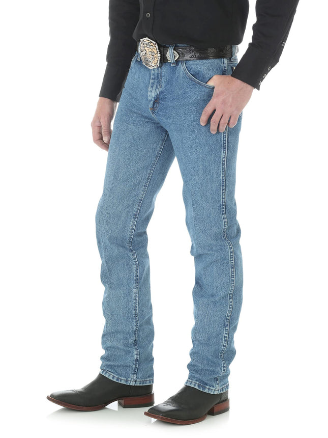Wrangler Men's Premium Performance Cowboy Cut Slim Fit Jean, Stonewashed, 30W x 34L