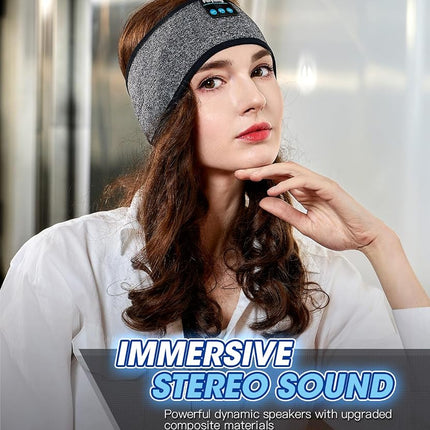 Perytong Sleep Headphones Headband with HD Speakers - Noise Cancelling, For Side Sleepers, Workout, Jogging, Yoga