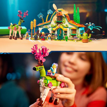 LEGO DREAMZzz 2-in-1 Stable of Dream Creatures Set, Fantasy Farm Toy with Deer Figure That Can Be Built in 2 Ways, Includes 4 TV Show Minifigures, Mythical Animal Playset for Kids, Girls, Boys 71459