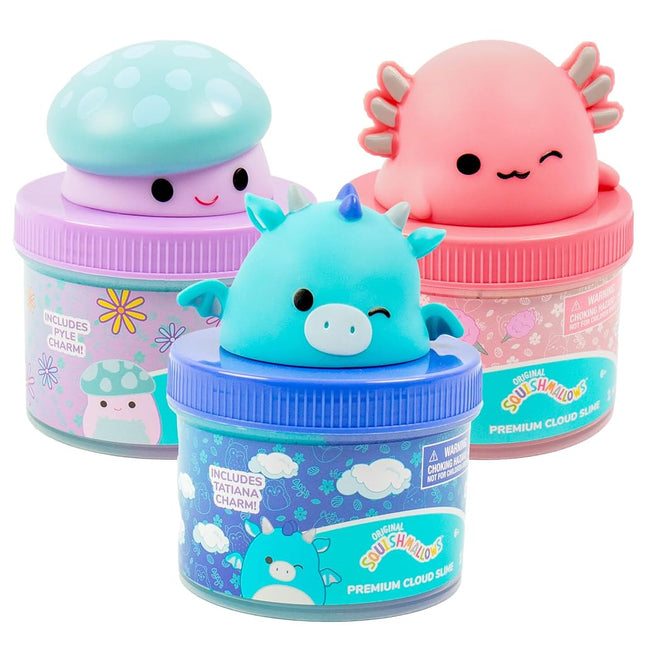 Original Squishmallows Hans The Hedgehog Premium Scented Slime Chocolate Scented, 8 oz. Scented Slime, 2 Fun Slime Add Ins, Pre-Made Slime for Kids, Great 6 Year Old Toys, Super Soft Sludge Toy