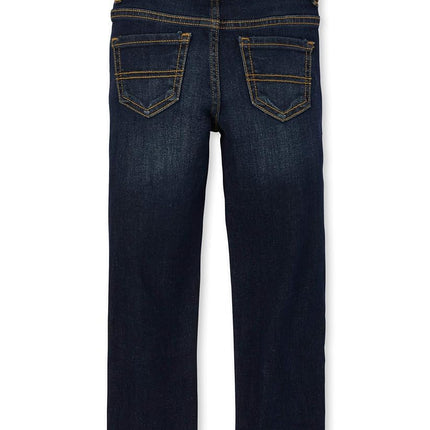 The Children's Place Boys' Stretch Straight Leg Jeans, Potter Wash, 4