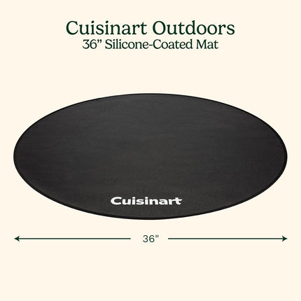 Cuisinart CGMT-311 36" Silicone-Coated Mat, Black