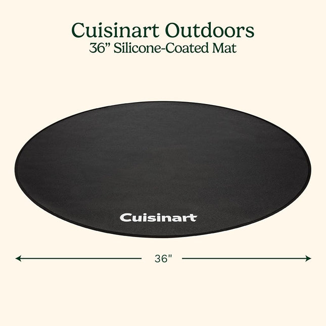 Cuisinart CGMT-311 36" Silicone-Coated Mat, Black
