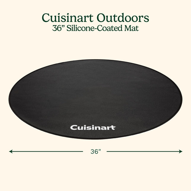 Tapis enduit de silicone Cuisinart CGMT-311, 91 cm, noir