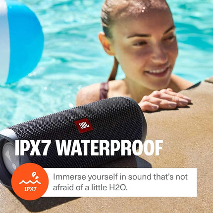 JBL Flip 5 Waterproof Portable Wireless Bluetooth Speaker Bundle with divvi! Protective Hardshell Case - Teal