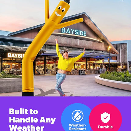 LookOurWay Air Dancers Inflatable Tube Man Attachment, 10-Feet, Yellow (No Blower)