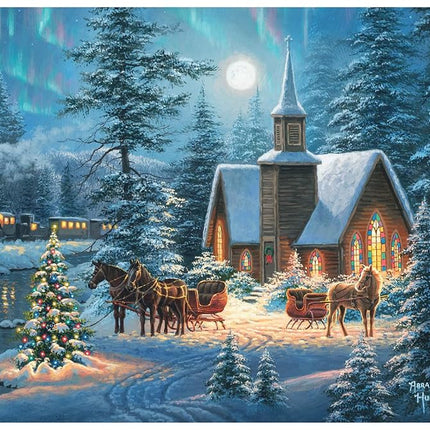 Buffalo Games - Abraham Hunter - Silent Night - 1000 Piece Jigsaw Puzzle for Adults - Challenging Puzzle Perfect for Game Nights - Finished Size is 26.25 x 19.75