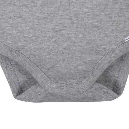 Gerber 2-pack Long Sleeve Turtleneck Onesies Bodysuits, Gray, 4T