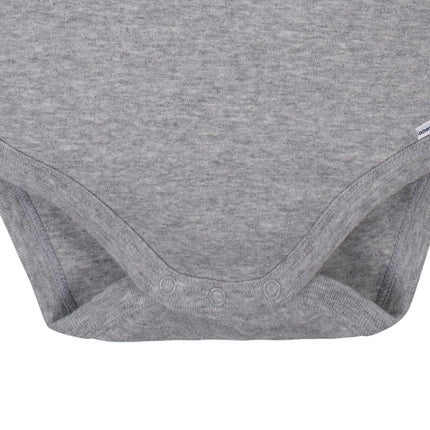 Lot de 2 grenouillères à col roulé et manches longues Gerber pour bébés garçons, gris, 6 mois