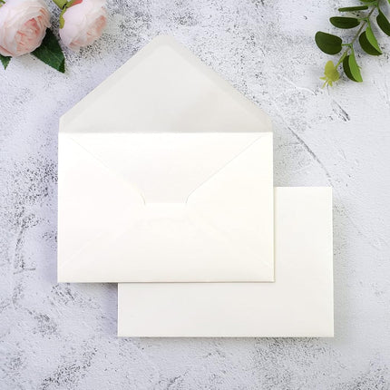 PONATIA 50 PCS/Pack A7 Envelopes, 5.25 x 7.5'' Shi