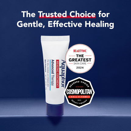 Aquaphor Ungüento Curativo Protector de Piel de Terapia Avanzada, Hidratante Corporal para Piel Seca, Tubo de 0.35 oz, 2 unidades (Paquete de 24)
