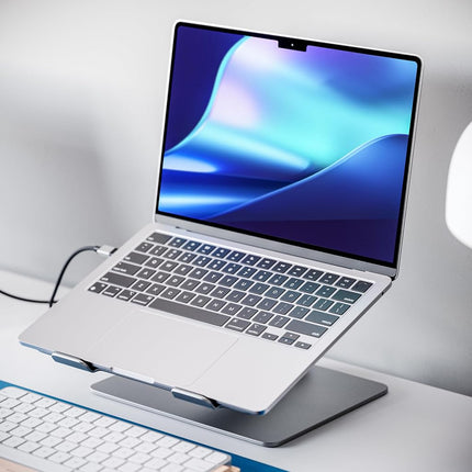 ALOGIC Elite Adjustable laptop stand, Ergonomic riser with superior aluminium design, portable and sturdy, compatible with MacBook Pro, MacBook Air, Dell XPS, Chromebook and more.