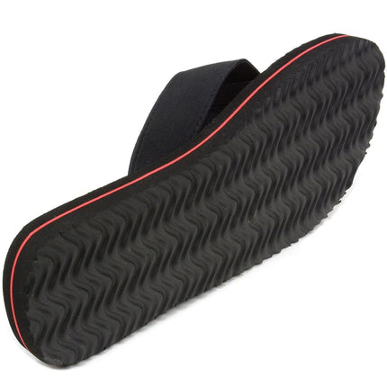 alpine swiss Mens Flip Flops Beach Sandals EVA Sole Comfort Thongs Black 10 M US