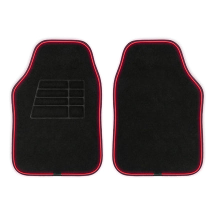Motor Trend BrightLights™ LED Car Mats, Set of 2 - RGB Floor Mats for Cars, Carpet Car Floor Mats with LED Lights for Car Truck Van SUV, Universally Sized for Most Vehicles