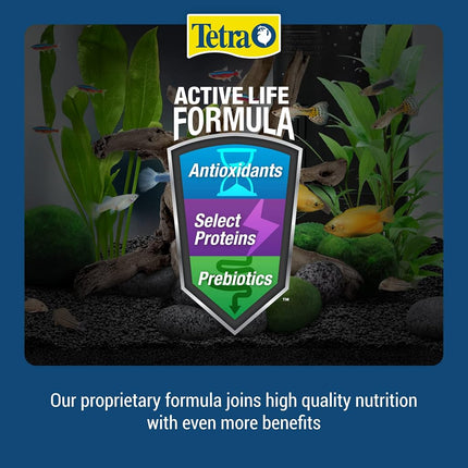 Tetra Tropical Color Flakes, Fish Food With Natural Colour Enhancer For Top & Mid Feeders, 62g, Complete Diet Enhanced With Vitamin C & Carotenoids, Clear Water Formula - Does Not Leach Colour