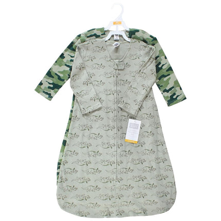 Gigoteuse thermique à manches longues pour bébé unisexe Hudson Baby, lot de 2, dinosaure sauge, 12-18 mois, dinosaure sauge, 12-18 mois