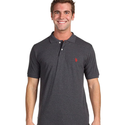 U.S. Polo Assn. Men's Classic Polo Shirt, Dark Hea