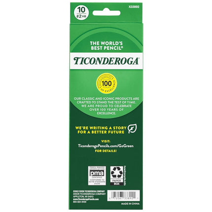 Dixon Ticonderoga 10-Count #2 Pencil