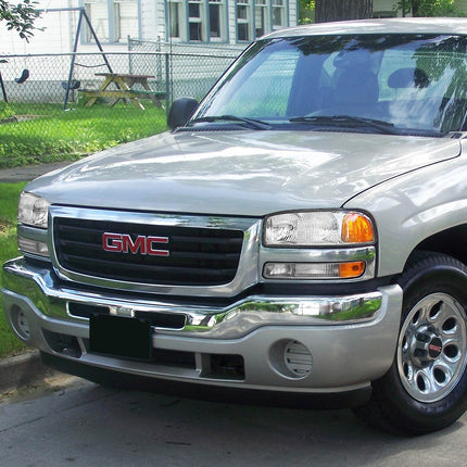 DNA Motoring HL-OEM-SIE99-4P-CH-AM Faros delanteros cromados y ámbar compatibles con Sierra Yukon 99-07