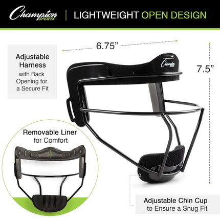 Champion Sports FMAPR Softball Fielder's Face Mask, Purple