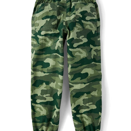 The Children's Place Boys' Woven Stretch Pull on Jogger Pants, Greenwich, 10