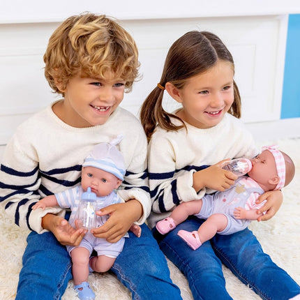 JC Toys Berenguer Boutique 38-cm Twins, Pink and Blue (30050)