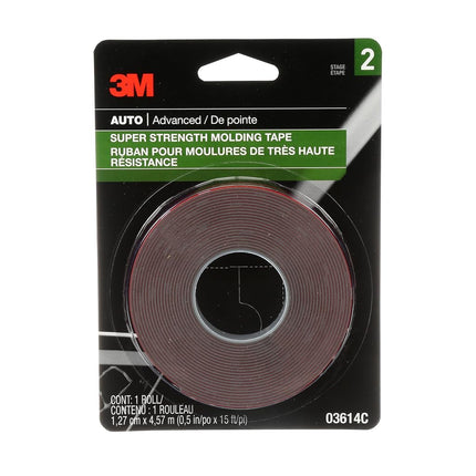 3M 03614 Scotch-Mount 1/2 x 15' Molding Tape (2 Pack)