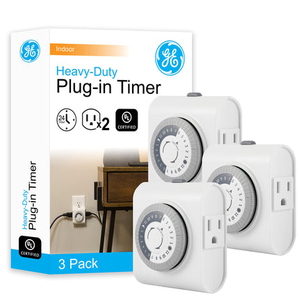 GE 24-Hour Heavy Duty Indoor Plug-in Mechanical, 2