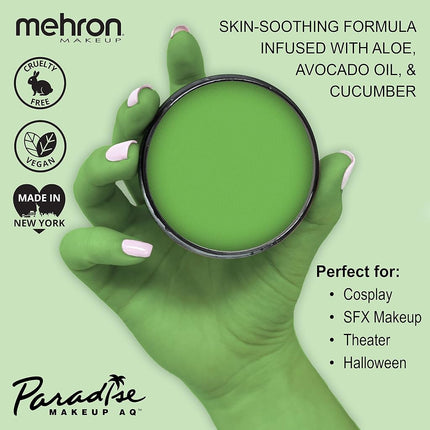 Mehron Makeup Paradise Makeup AQ Face & Body Paint (1.4 oz) (Light Green)