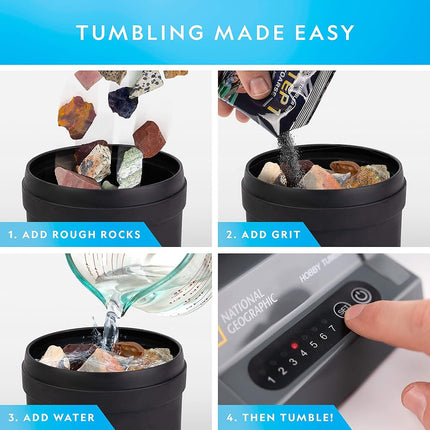 Blue Marble Rough Jasper Refill Kit for Rock Tumbler by National Geographic