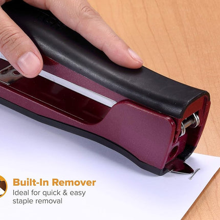 Bostitch Office B210R-PINK Bostitch Ascend 3 in 1 Stapler with Integrated Remover & Staple Storage, Pink (B210-PINK)