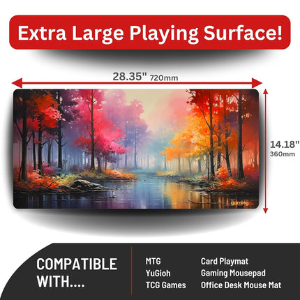The Gaming Mat Company Single Player MTG Playmat & Mouse Pad – 72 cm x 36 cm Pastel Landscape Gaming Mouse Pad compatible with Magic: The Gathering playmats, MTG cards, TCG gaming mat