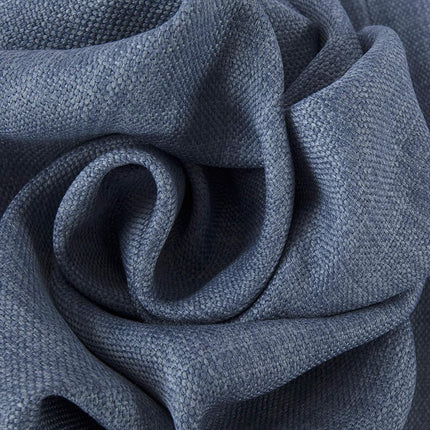 HPD Half Price Drapes Faux Linen Room Darkening Curtains - 120 Inches Long Extra Wide Luxury Linen Curtains for Bedroom & Living Room (1 Panel), 100W X 120L, Denim