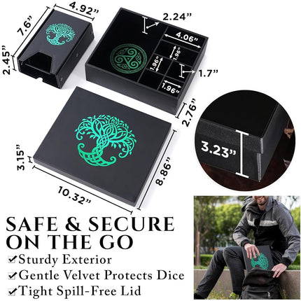 Soar Forge All-in-One Game Roamer - Dice Tray & Tower for DND and RPG