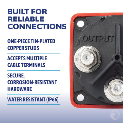 Blue Sea Systems Battery Switch m-Series 3 Position Selector, 6008