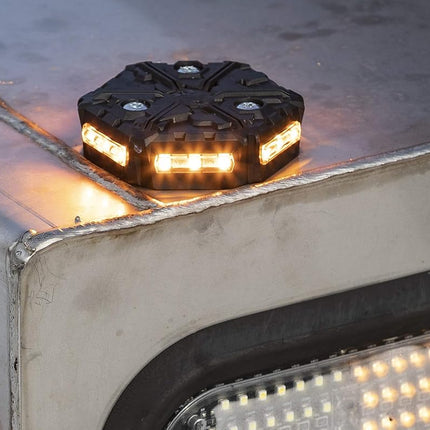 Buyers Products SL575ALP SAE J845 Class 2 LED Micro Beacon, Rated IP67, Permanent Mount, Light For Dump Trucks, Service Body Trucks, Strobe Lights for Vehicles