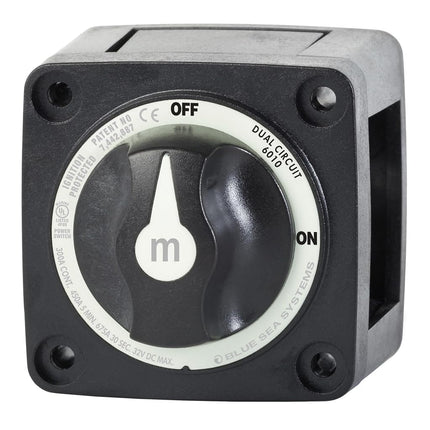 Blue Sea Systems 6010200 m-Series Battery Switch Dual Circuit, Black
