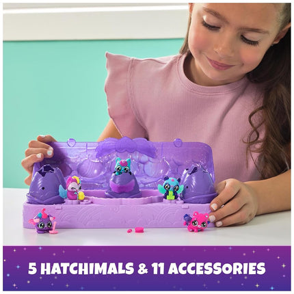 Hatchimals Alive, Neon Rainbow Egg Carton Toy with 5 Mini Figures in Colour Reveal Eggs and 11 Accessories, Kids’ Toys for Girls and Boys Aged 3 and up
