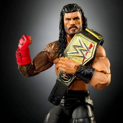 Mattel WWE Elite Action Figure & Accessories, Series #110 Roman Reigns 6-inch Collectible with 25 Articulation Points & Swappable Hands