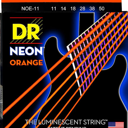 DR Strings Hi-Def Neon Orange Electric Heavy